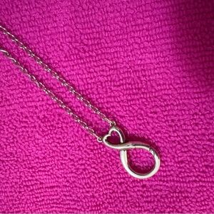 James Avery Charm Holder Endless Love Necklace on Silver Chain